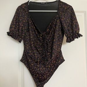Nasty gal floral bodysuit